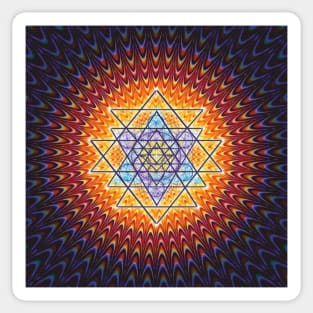 COSMIC CHAKRA Yantra (12) Sticker